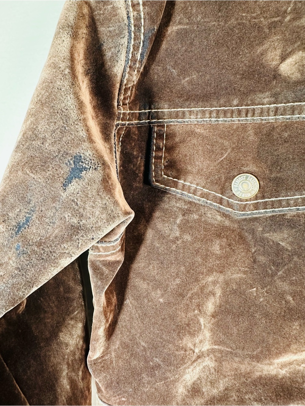 Almost Famous Brown Cropped Velvet Jean Jacket - Picture 3 of 12